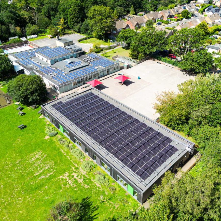 School estate benefiting from renewable energy installation