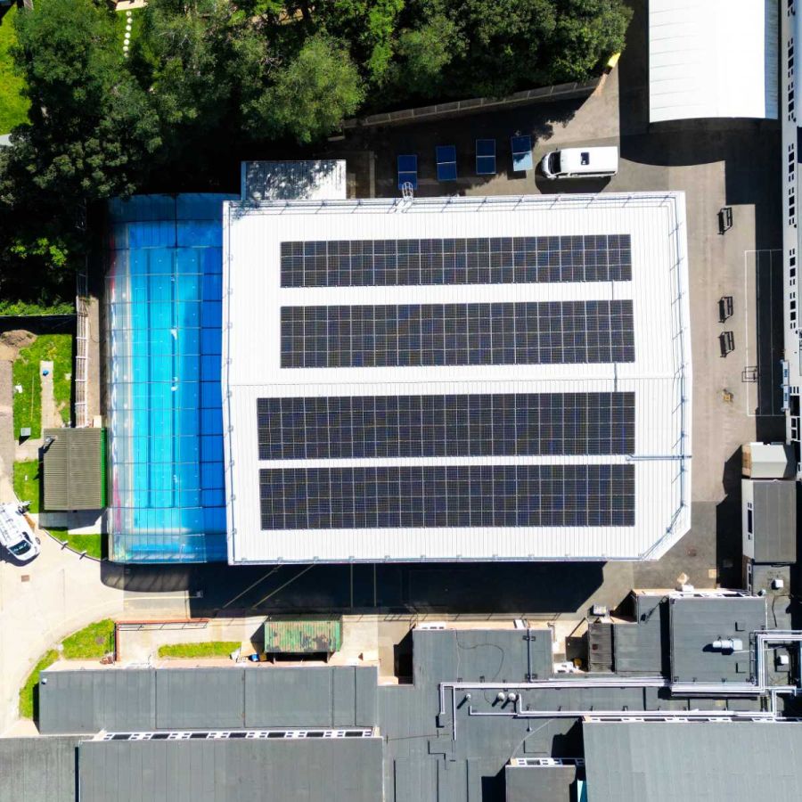 Monitoring and maintenance of solar panels at a school