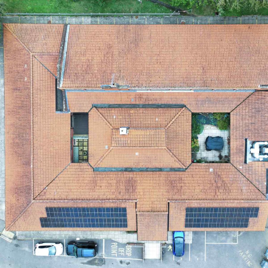 Public building with Carbon3 renewable energy installation in the UK