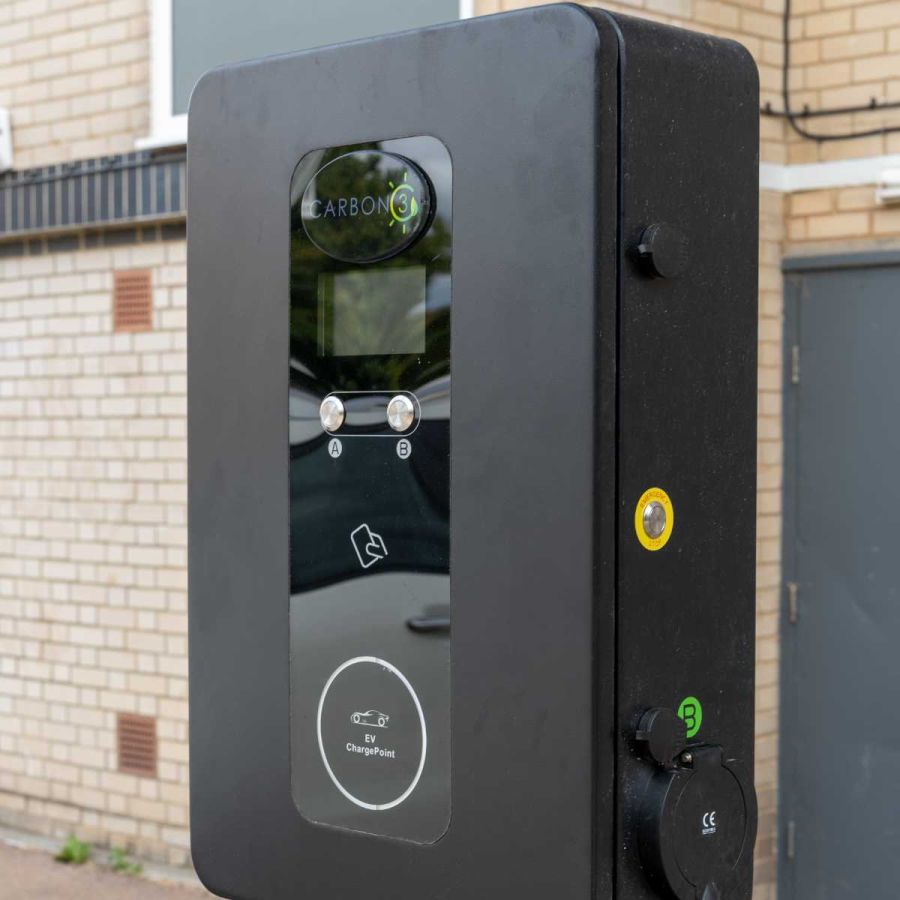 EV charging infrastructure at a utility or data centre site