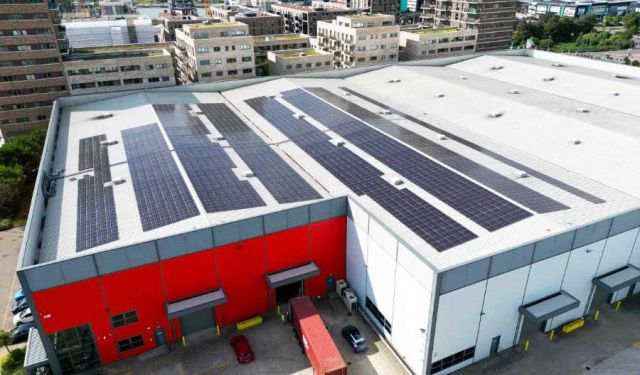 Commercial building powered by Carbon3 renewable energy solutions