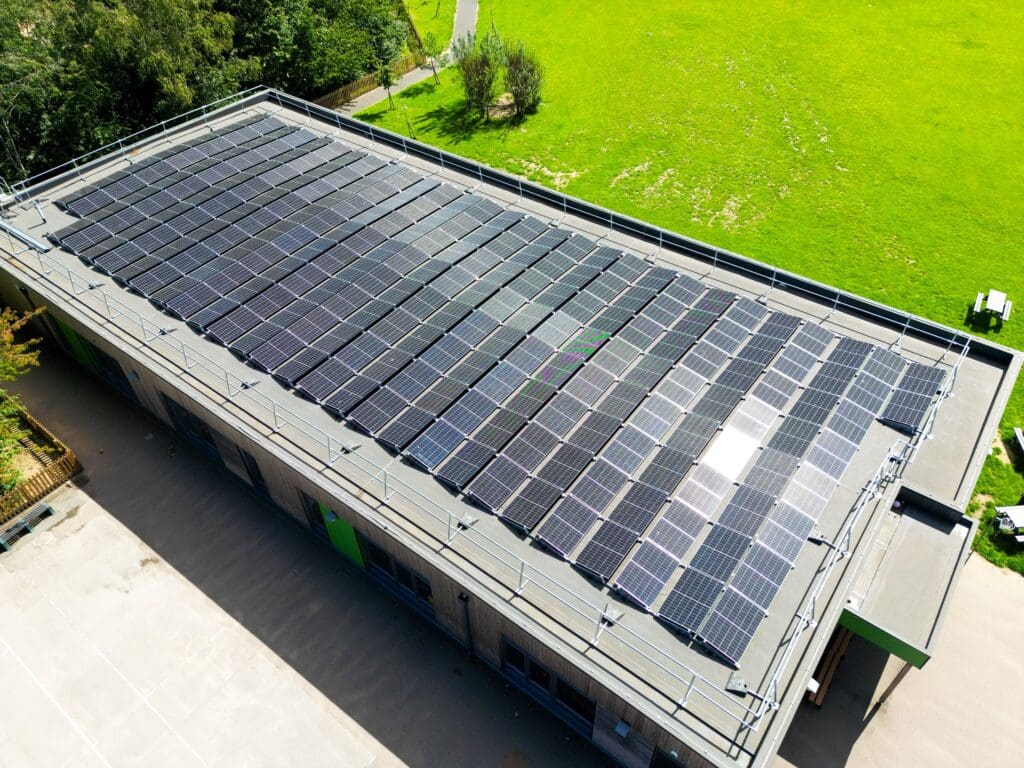East and west facing solar panels