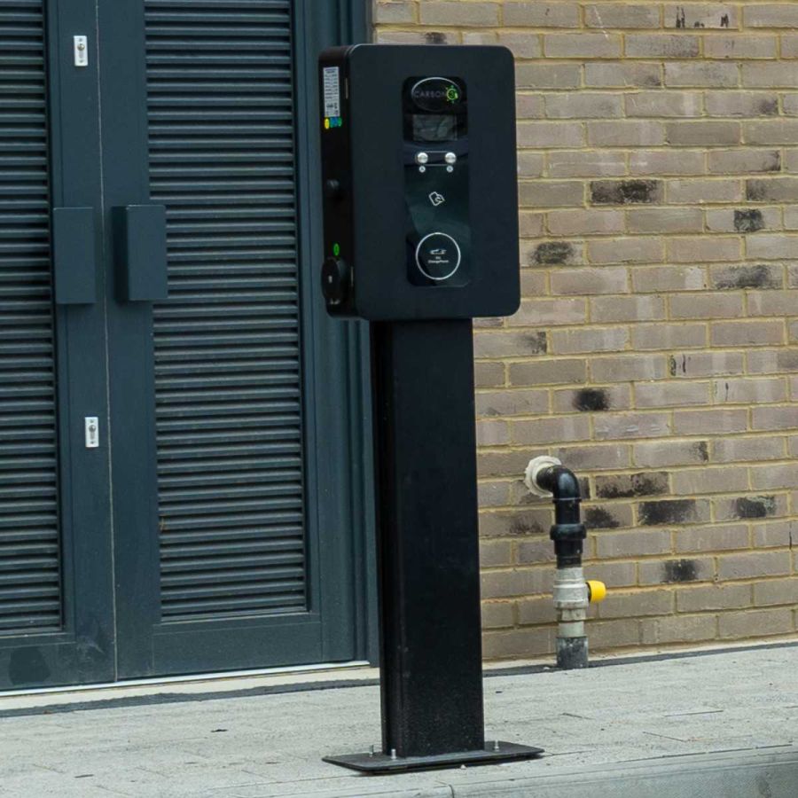 EV charging points at a military facility
