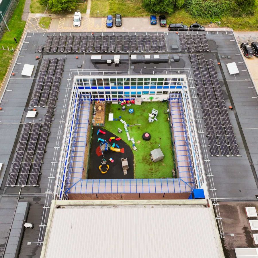 Hospital renewable energy project supported by public funding