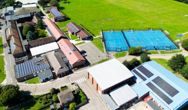 Solar energy systems installed on school and university buildings